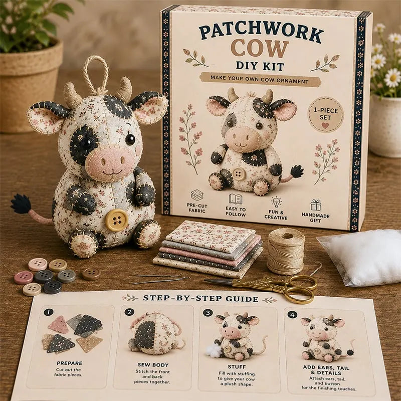 🧵DIY Patchwork Animal Kit – Create Your Own Adorable Animals