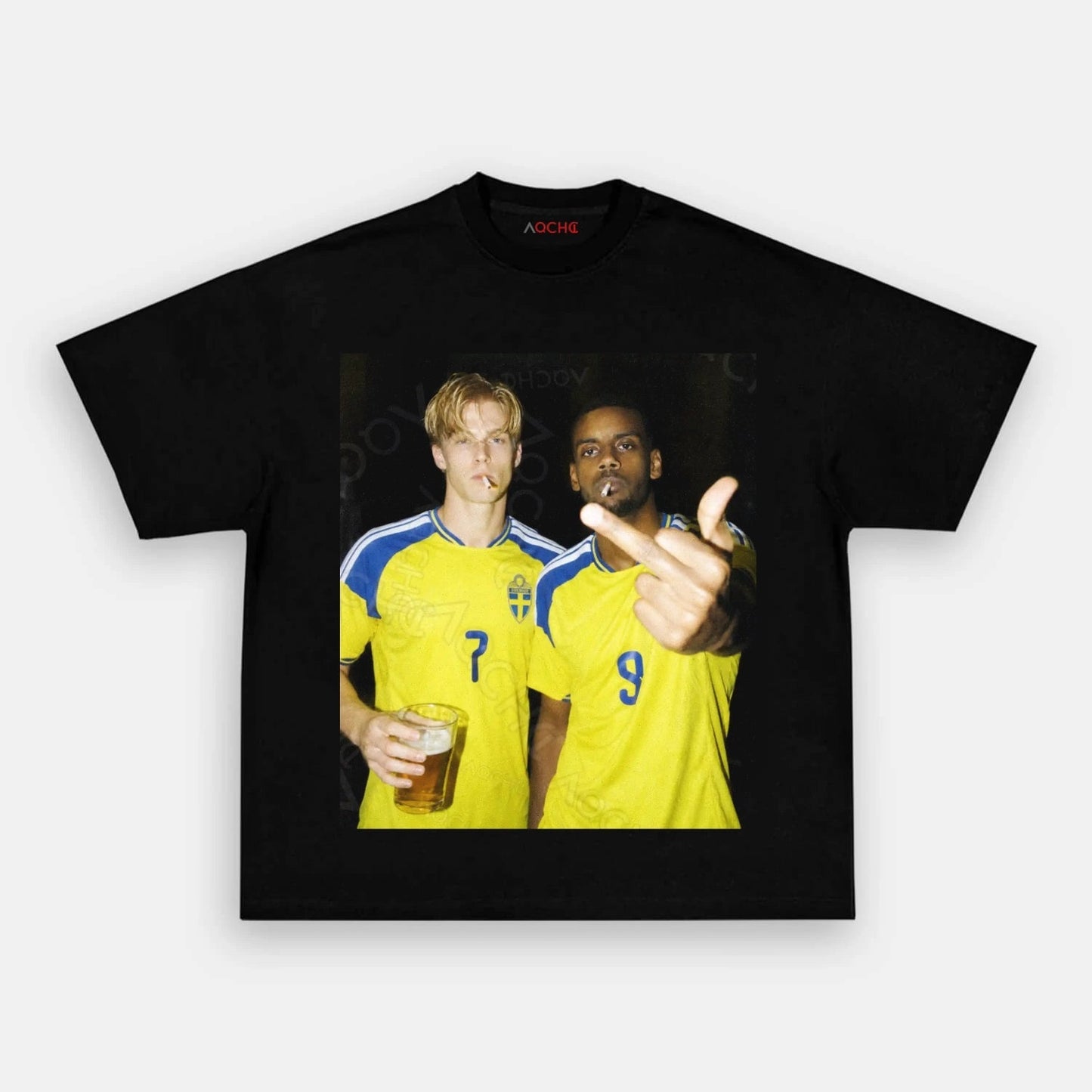 Sweden Football Style Tee 2.4