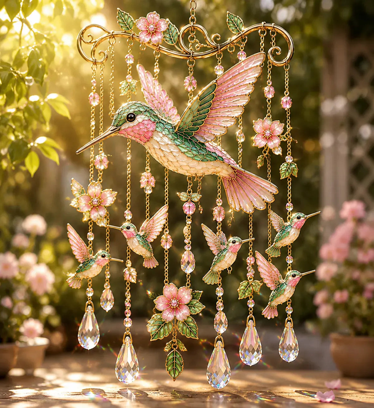 🐦🎐Graceful Hummingbird Wind Chime