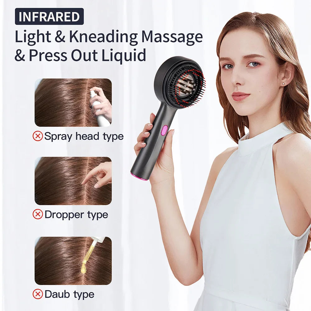🔥Hot-selling Red light massage comb