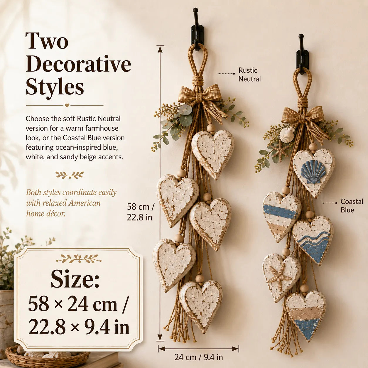 Hanging Heart Wall Decor