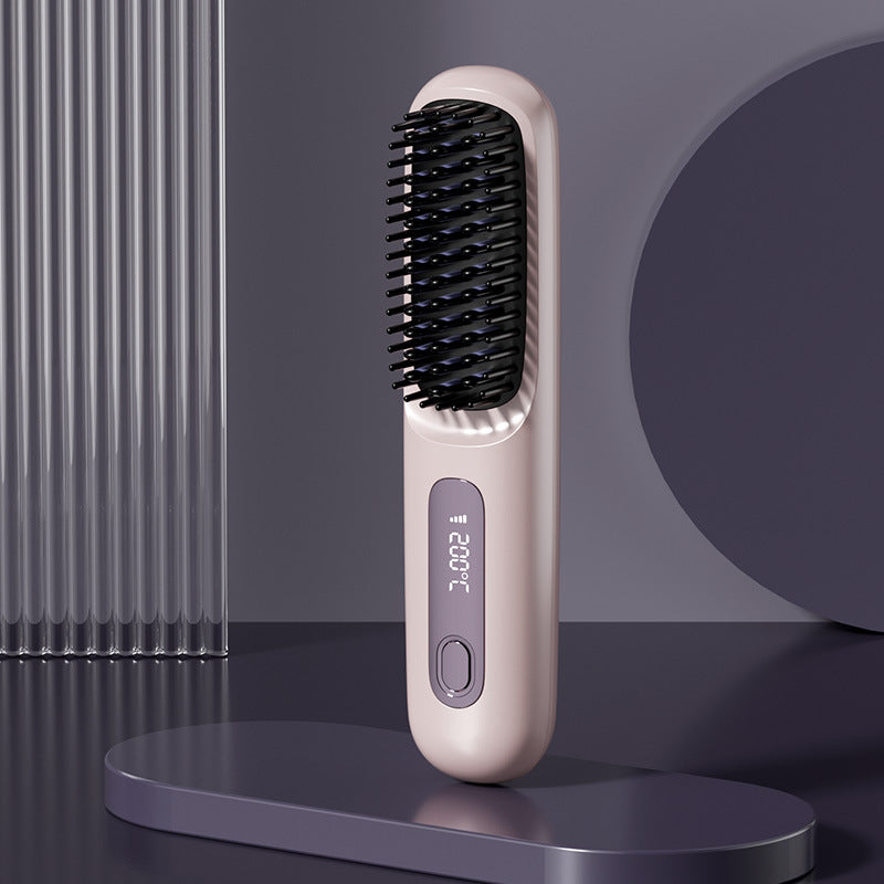 ⏰Hot Sale: 50% OFF💖Cordless Ceramic Heated Hair Straightening Comb