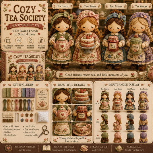 🎁🧵 Tiny Worlds Collection – Patchwork DIY Kit Series
