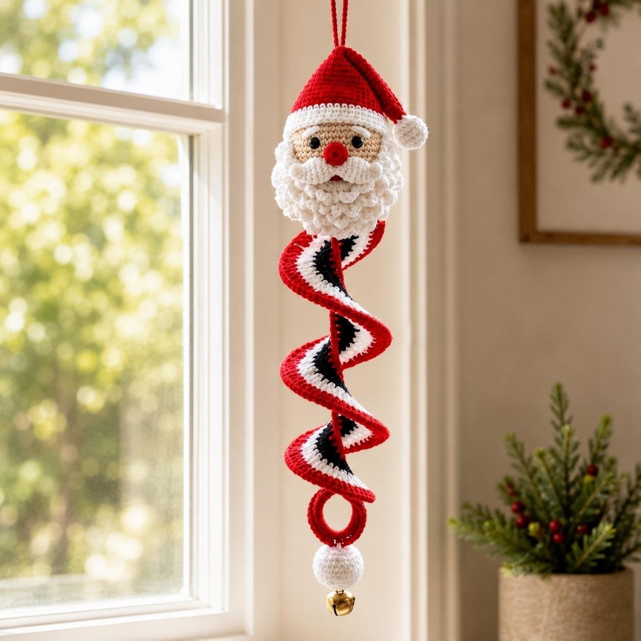 🎅🌲Crochet Snowman Spiral Oranment DIY Kit