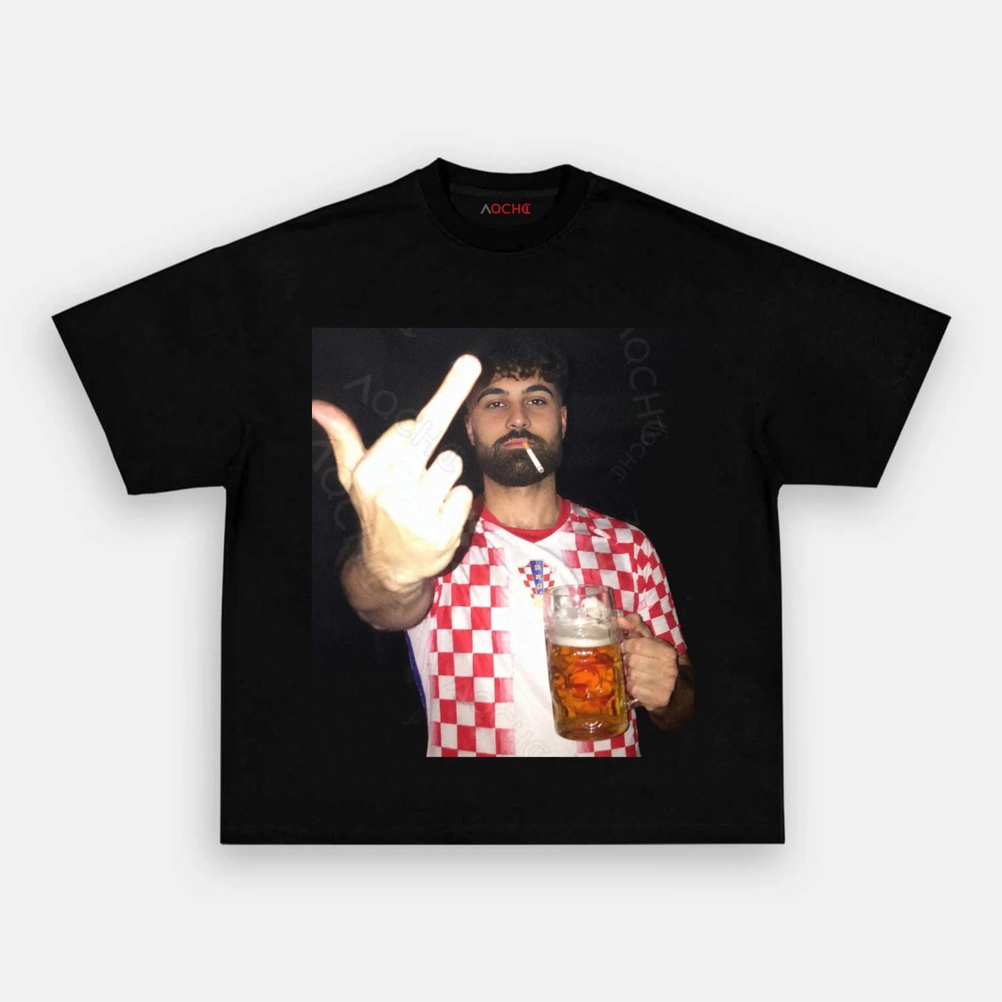 Croatia Football Style Tee