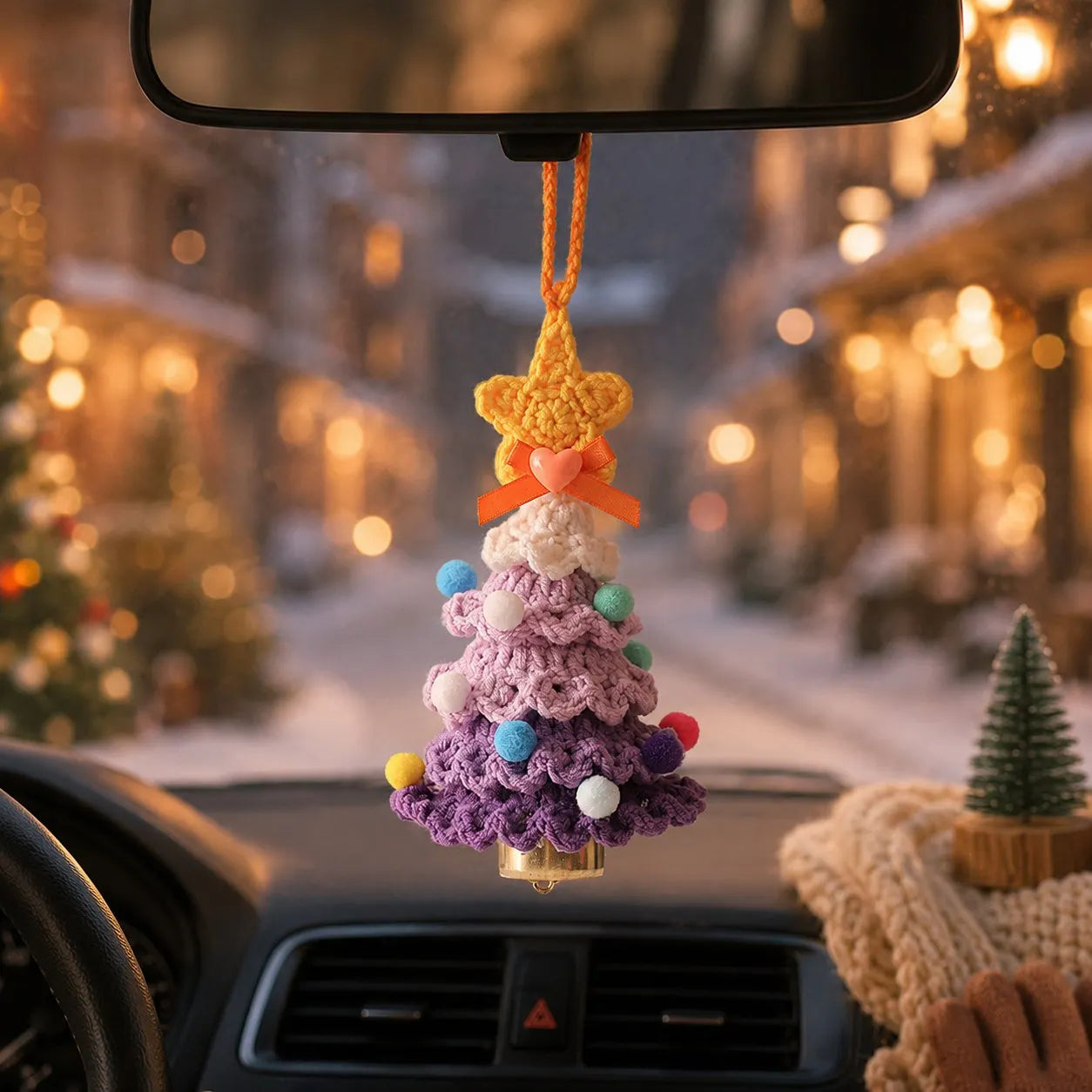 🎄Crochet Christmas Tree with Star Topper — Handmade Tabletop Holiday Decor Gift✨