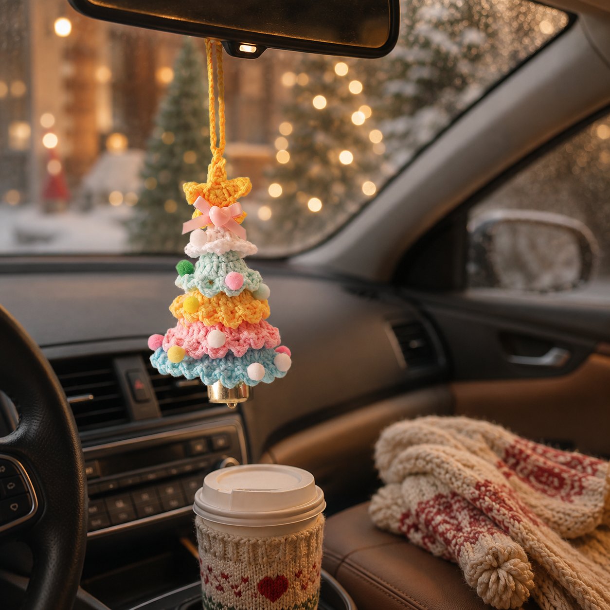 🎄Crochet Christmas Tree with Star Topper — Handmade Tabletop Holiday Decor Gift✨