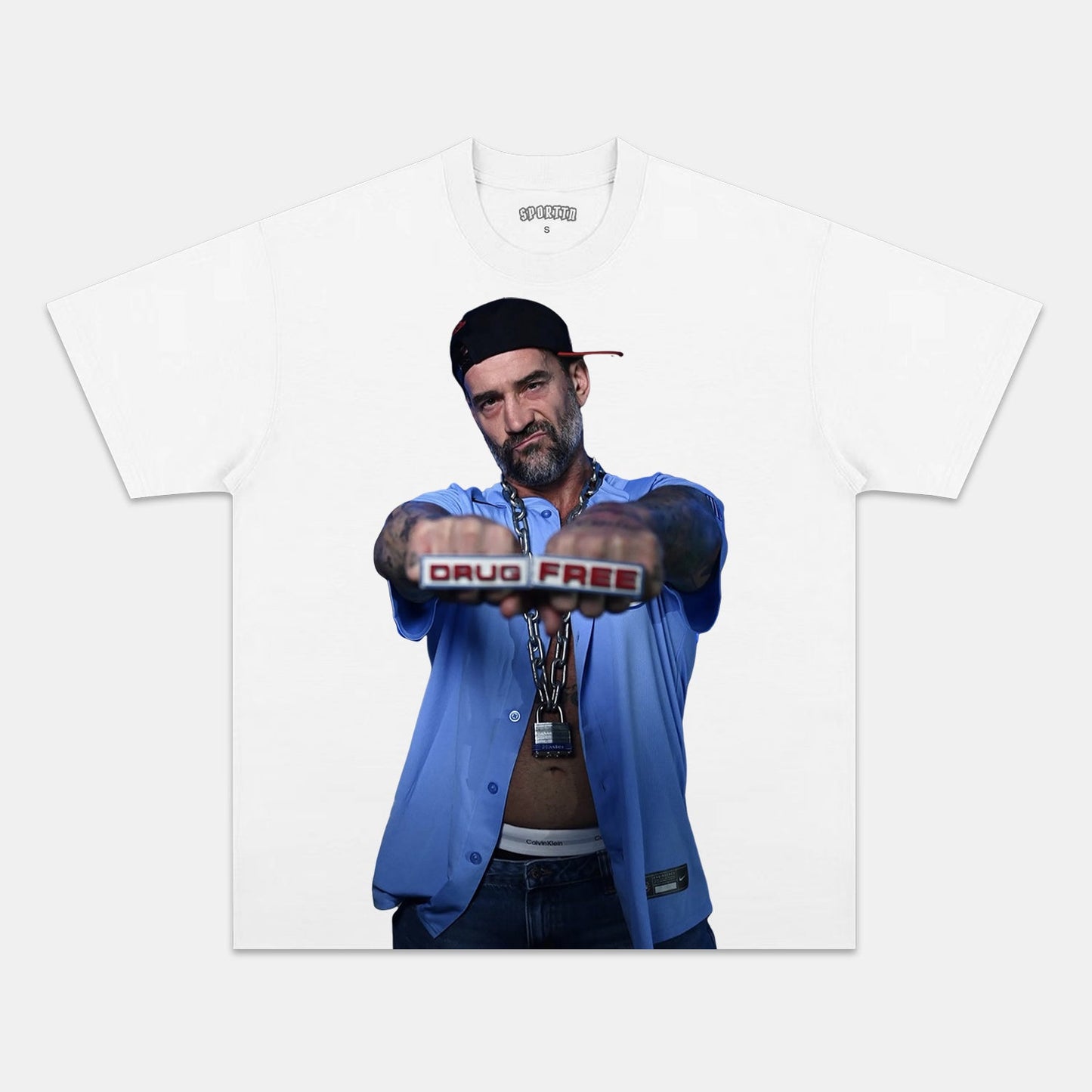 CM PUNK TEE. 6.30