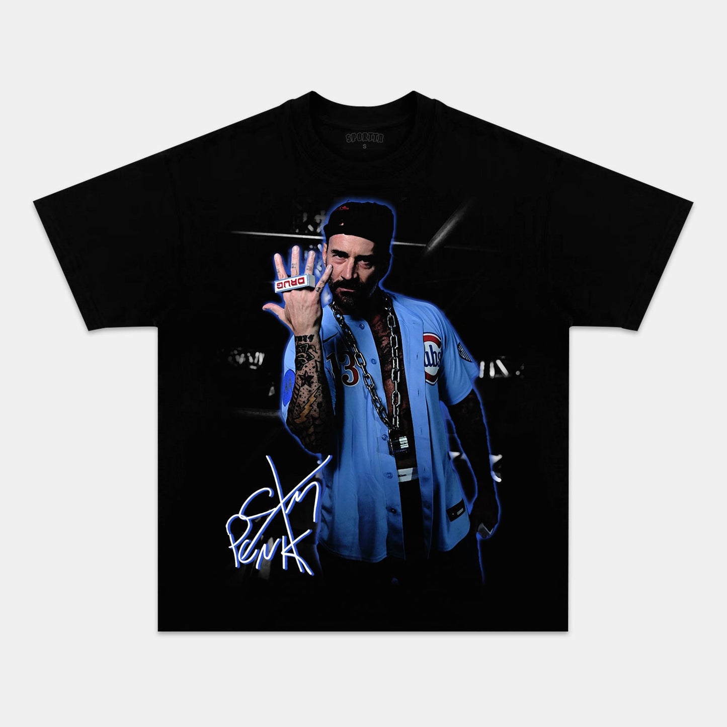 CM PUNK TEE. 6.30