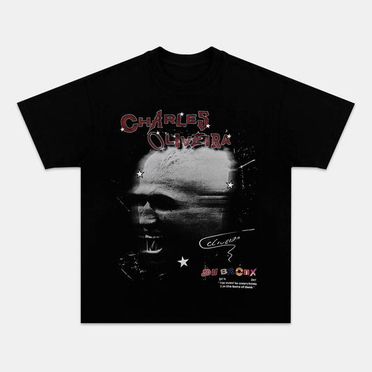 CHARLES OLIVEIRA PORTRAIT LINES UFC TEE