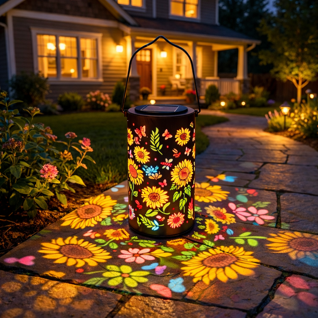 🔥Hot Sale 49% OFF -✨Colorful Sunflower Glow Solar Garden Lantern