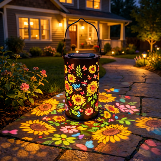 🔥Hot Sale 49% OFF -✨Colorful Sunflower Glow Solar Garden Lantern