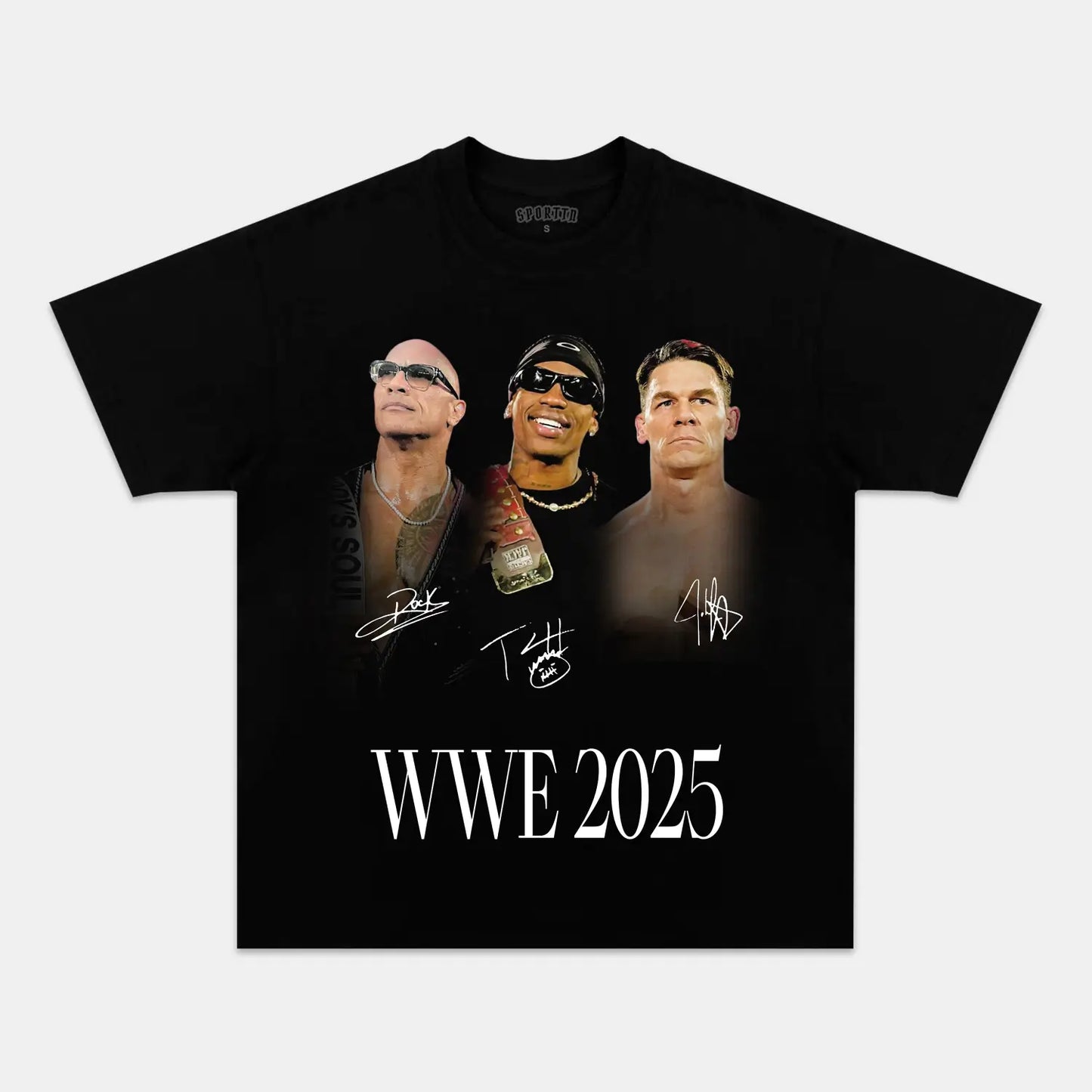 DWAYNE JOHNSON & JOHN CENA & TRAVIS SCOTT TEE