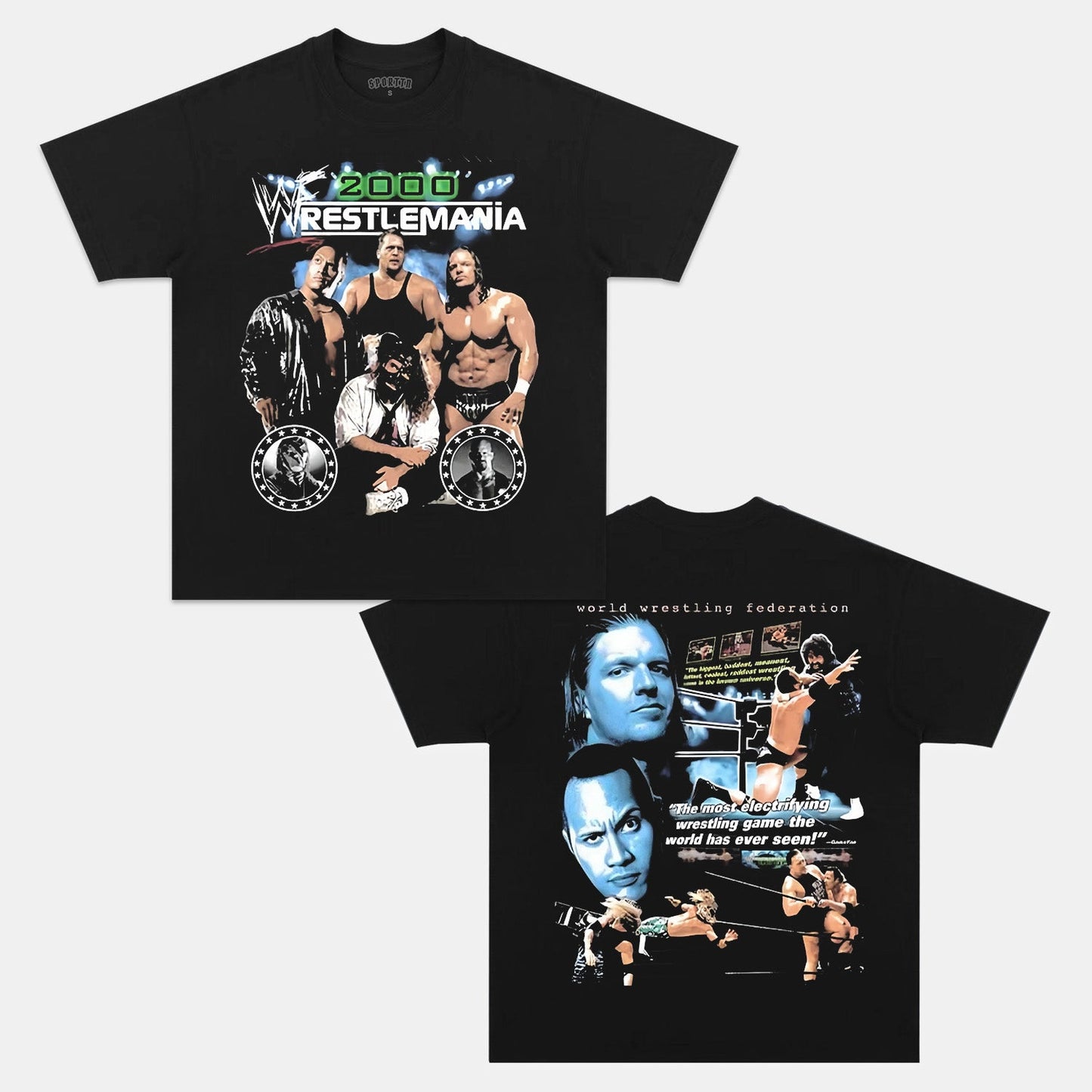 WRESTLEMANIA 2000 TEE 4.12
