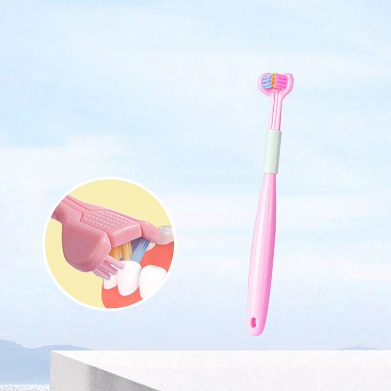 V-shaped Three-sided Toothbrush with Soft Bristles