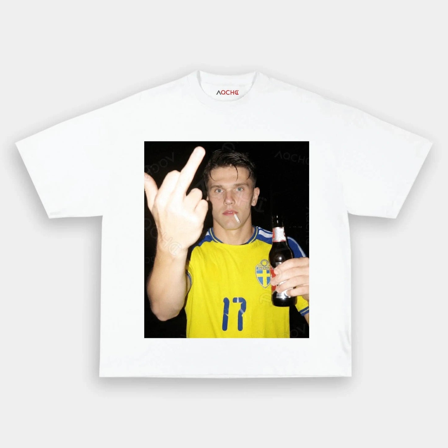 Sweden Football Style Tee 10