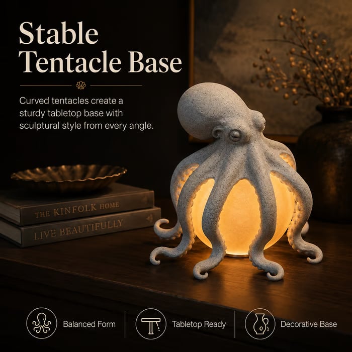 Octopus Ocean Decor Table Lamp