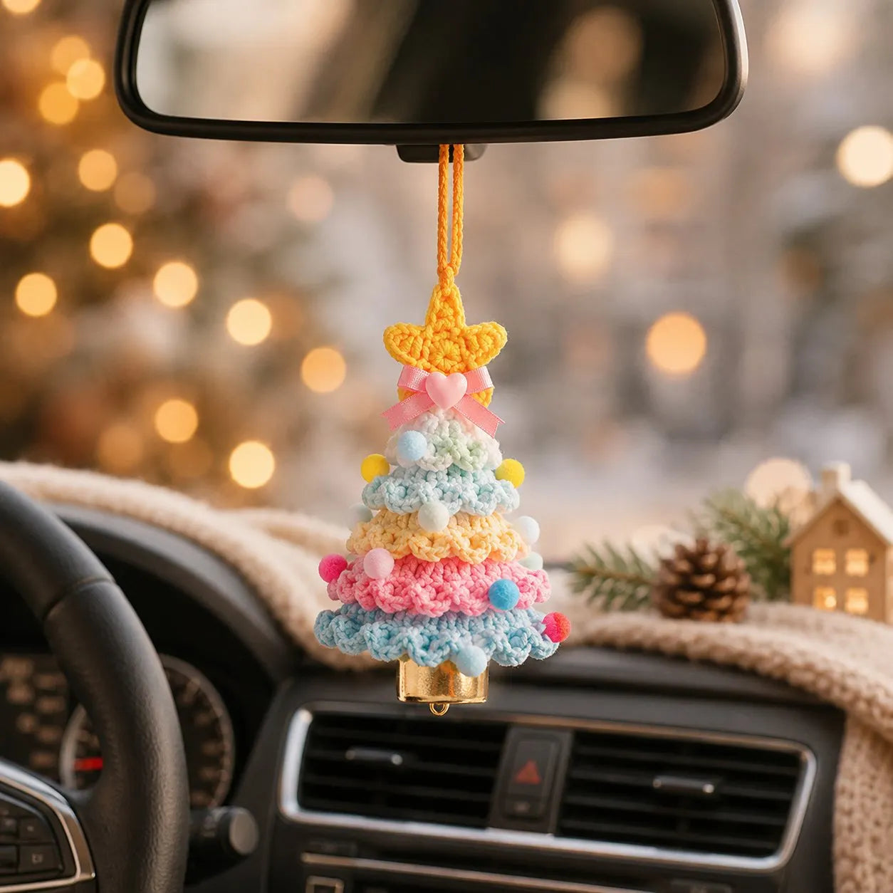 🎄Crochet Christmas Tree with Star Topper — Handmade Tabletop Holiday Decor Gift✨