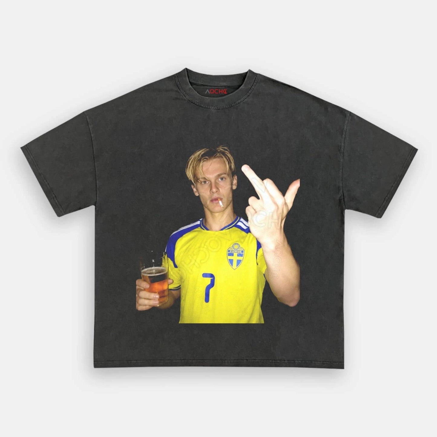 Sweden Football Style Tee 5