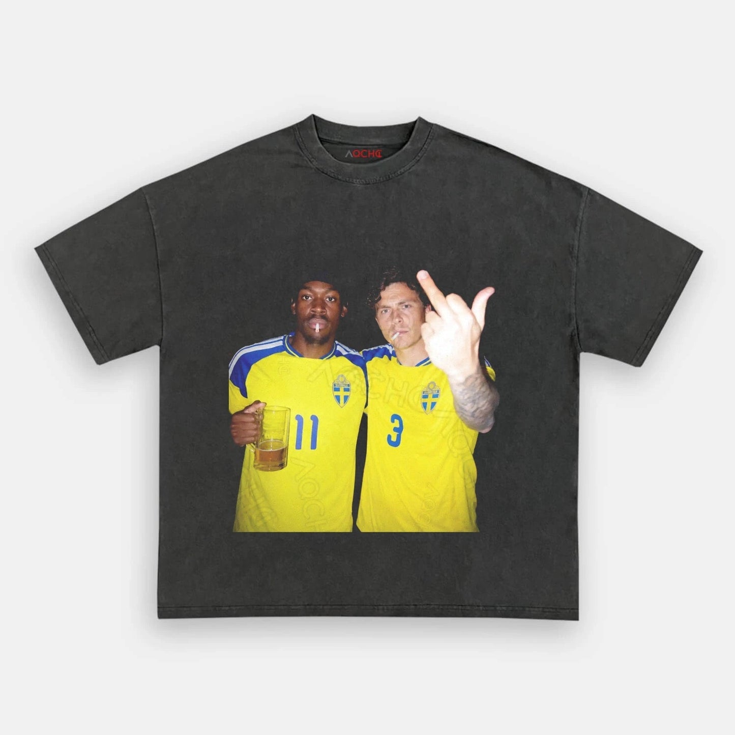Sweden Football Style Tee 3.1