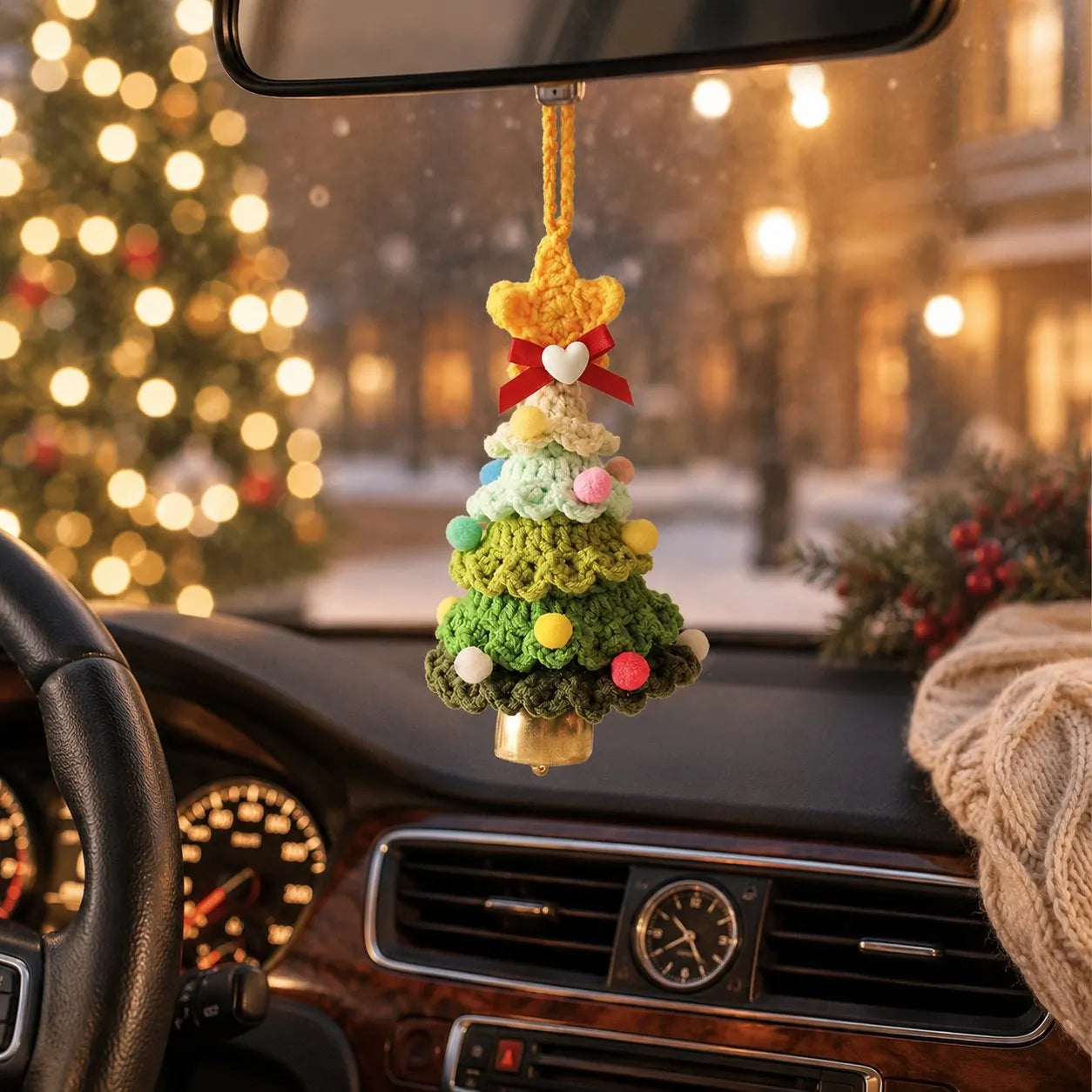 🎄Crochet Christmas Tree with Star Topper — Handmade Tabletop Holiday Decor Gift✨