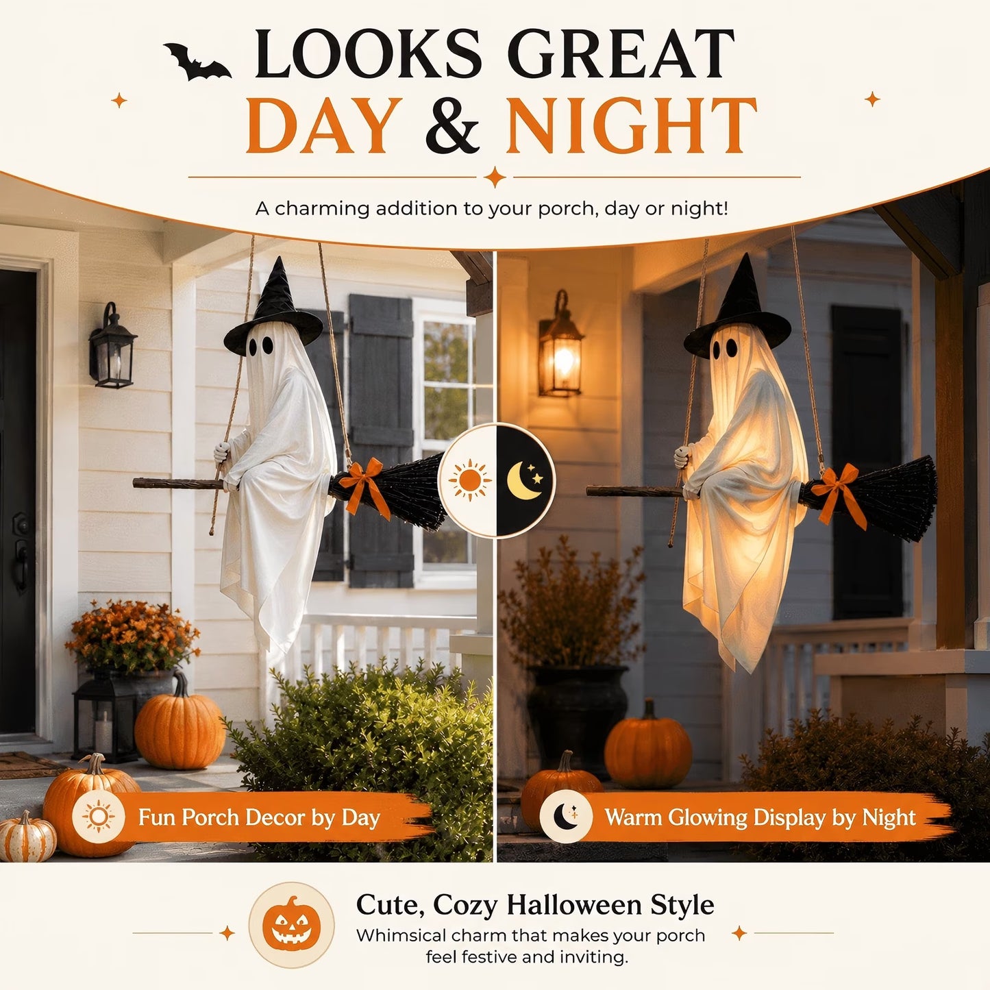 🧙‍♀️ A 5‑Foot Glowing Ghost That Flies Through Your Halloween