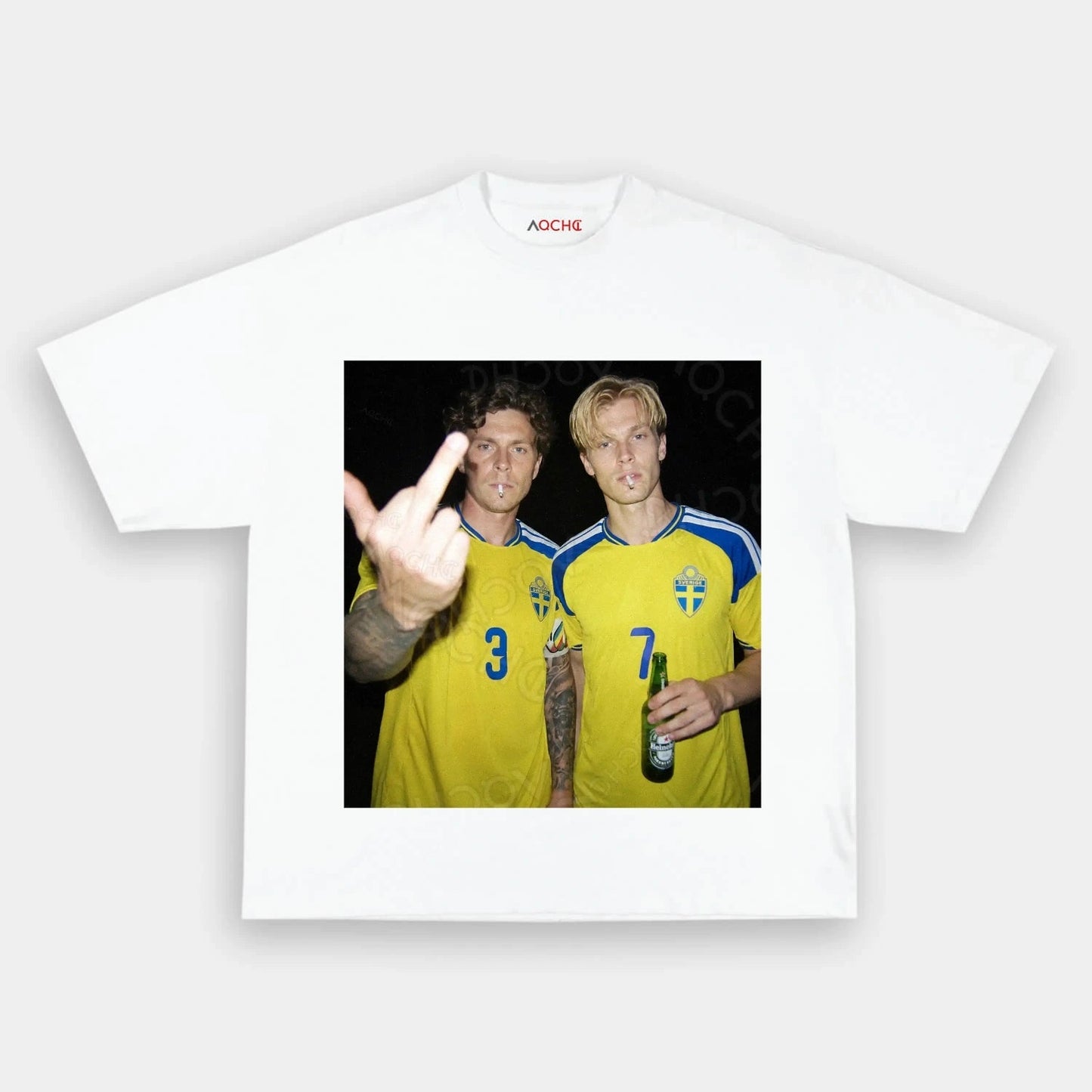 Sweden Football Style Tee 2.8