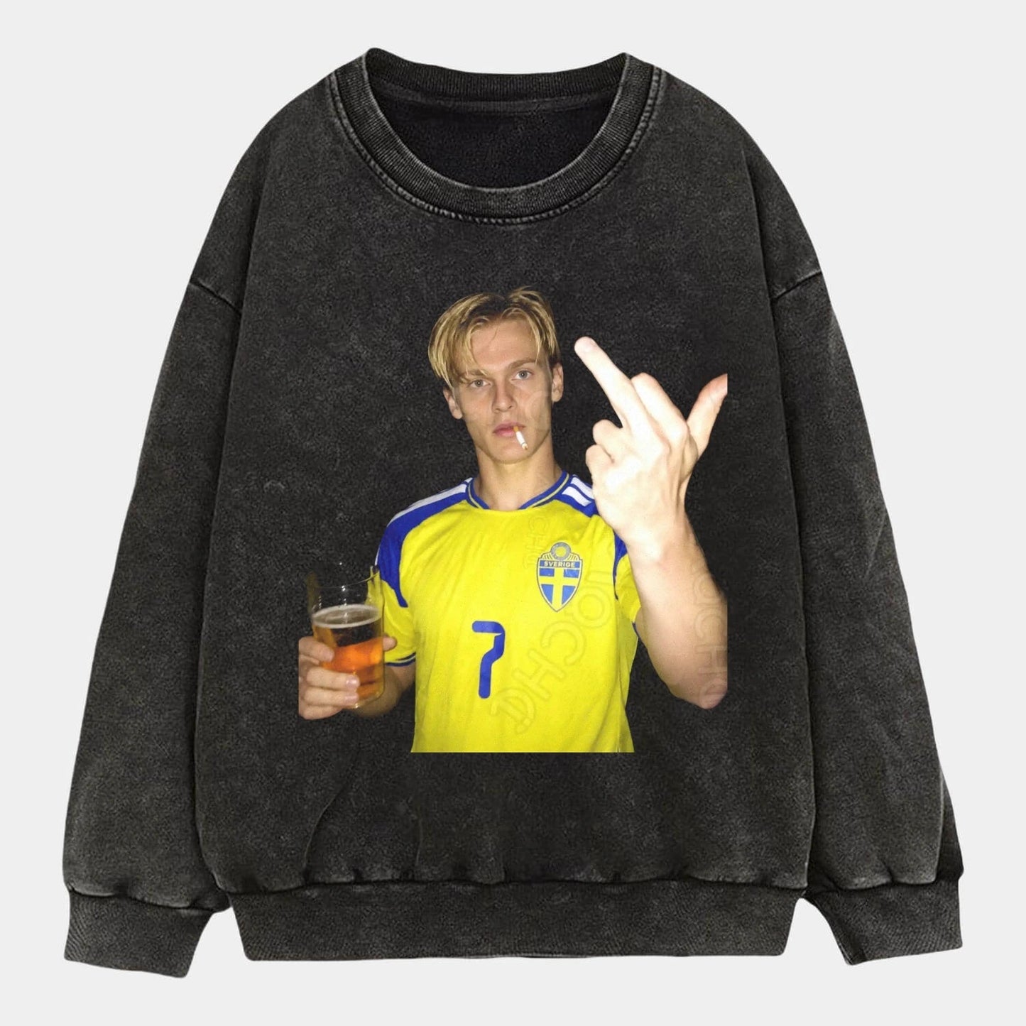 Sweden Football Style Tee 5