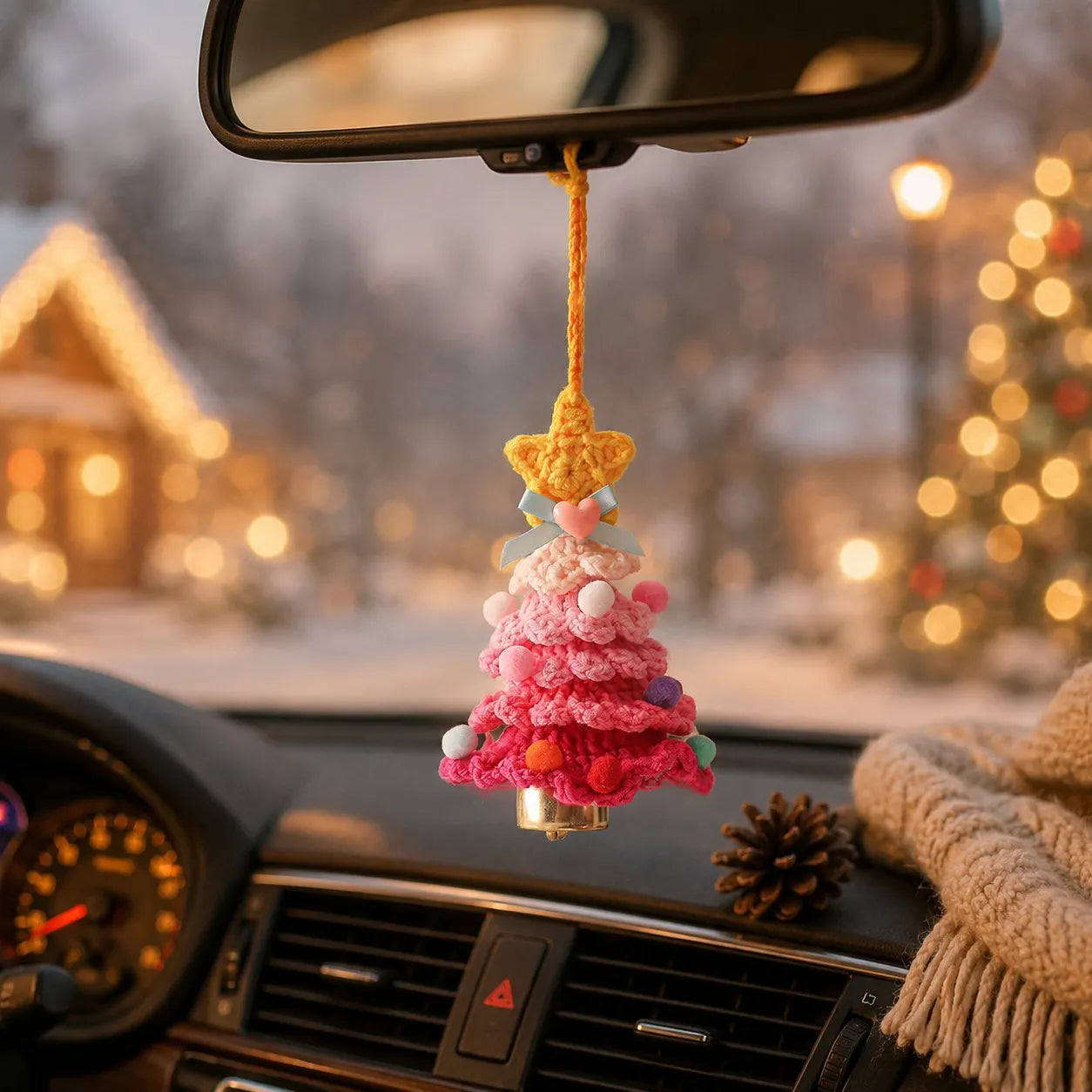 🎄Crochet Christmas Tree with Star Topper — Handmade Tabletop Holiday Decor Gift✨