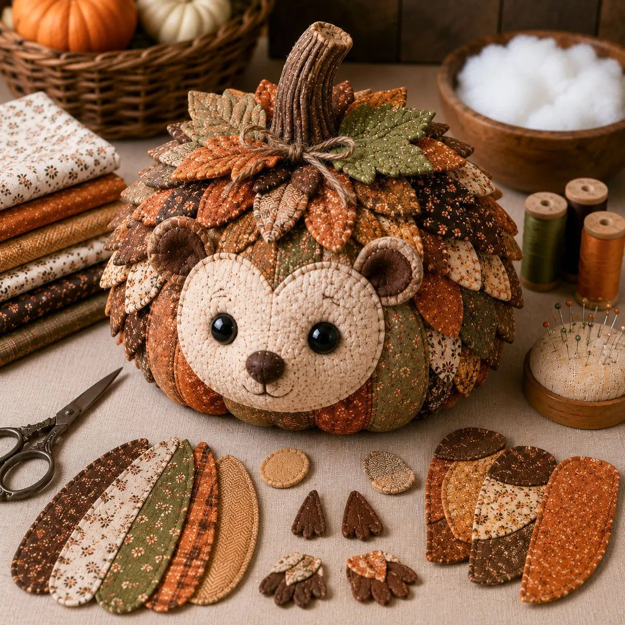 🧵🎃 Get ready for cozy fall crafting.- DIY Animal Pumpkin Sewing Kit