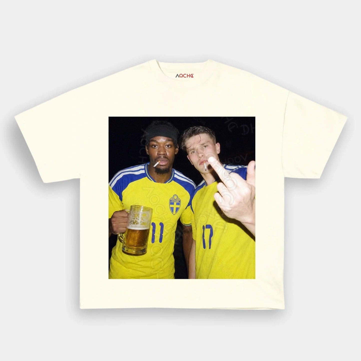 Sweden Football Style Tee 3.5