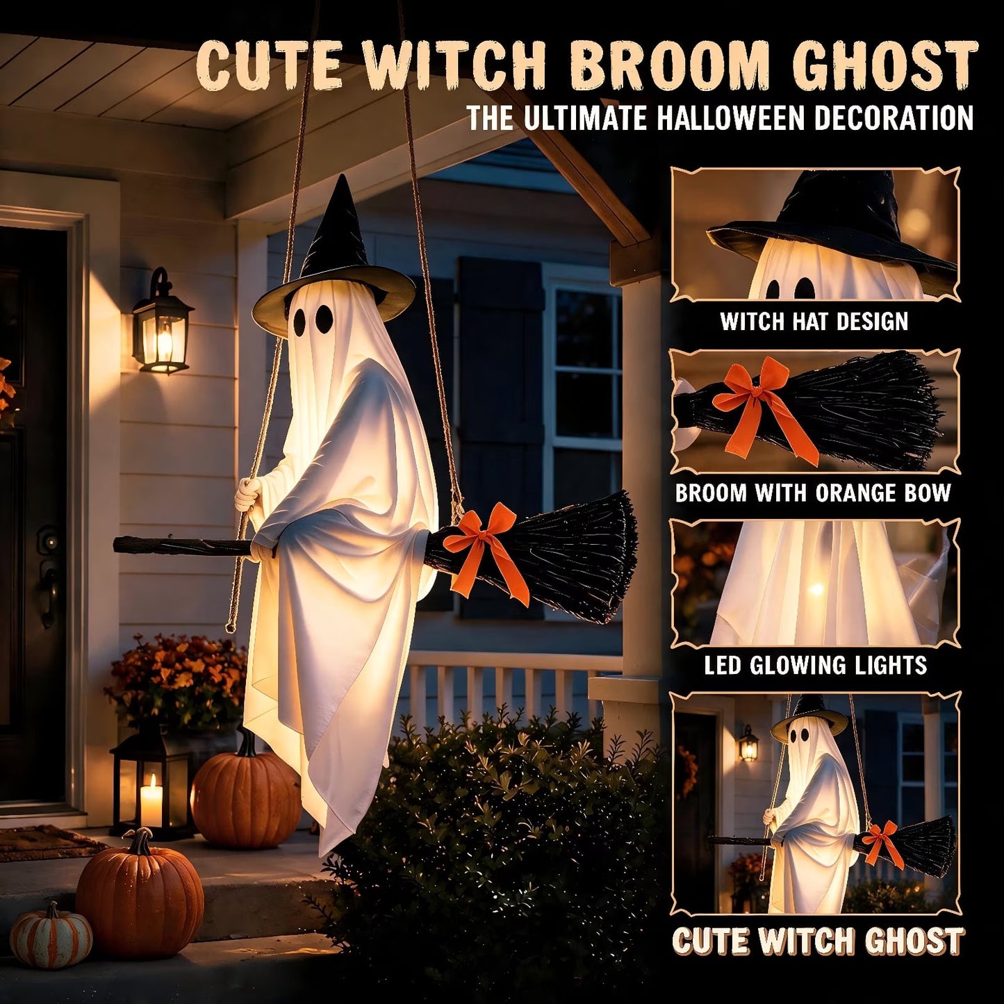 🧙‍♀️ A 5‑Foot Glowing Ghost That Flies Through Your Halloween