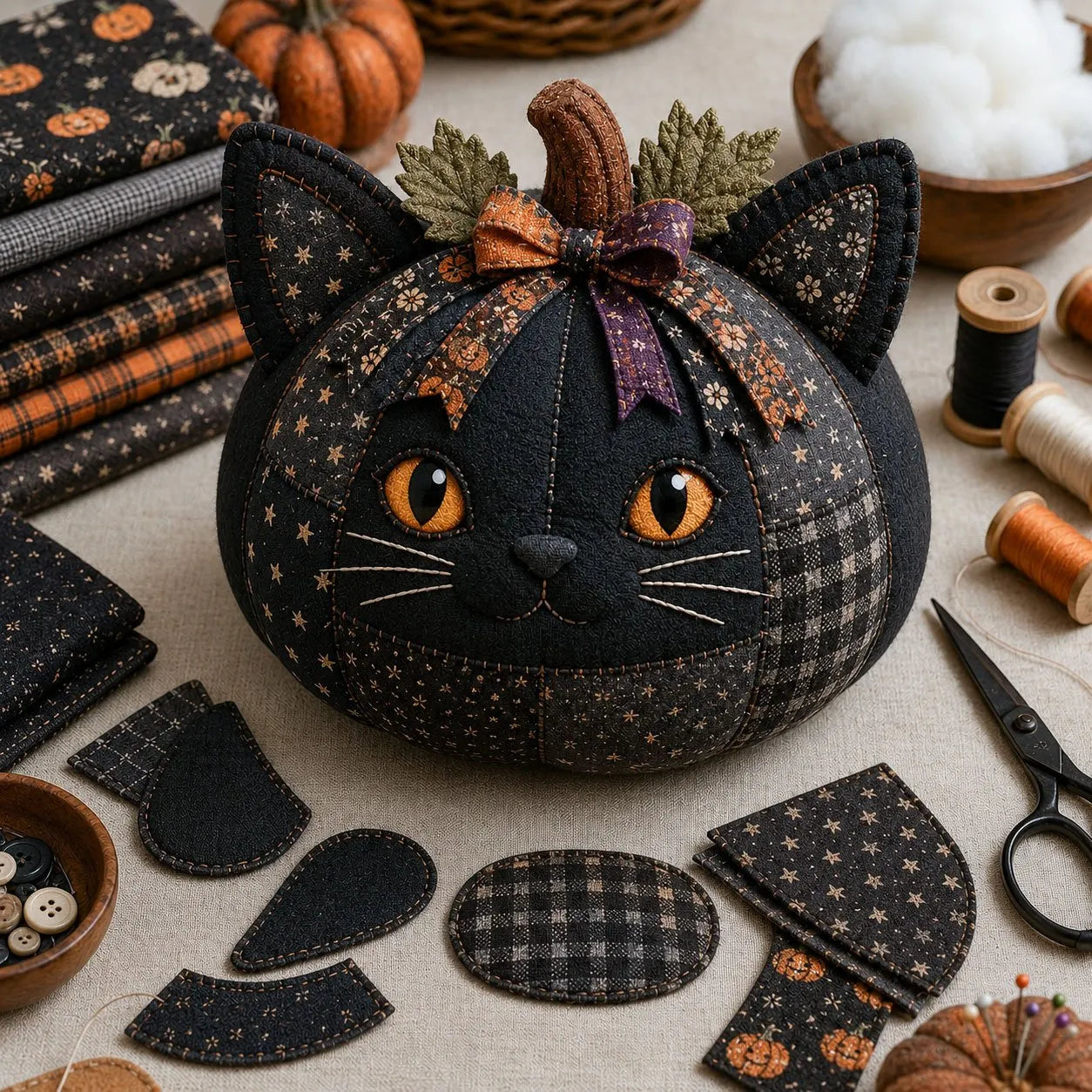 🧵🎃 Get ready for cozy fall crafting.- DIY Animal Pumpkin Sewing Kit