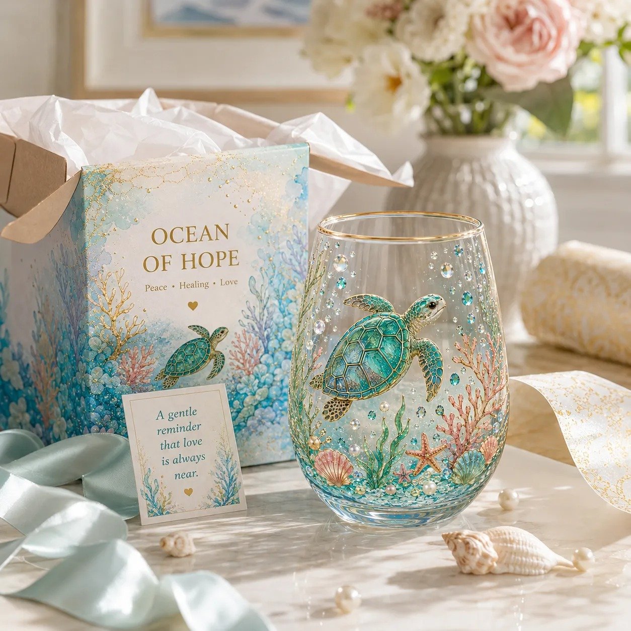 🌸🌿 Limited Edition 2026 Garden Morning Bliss Glass Tea Cup☀️☕