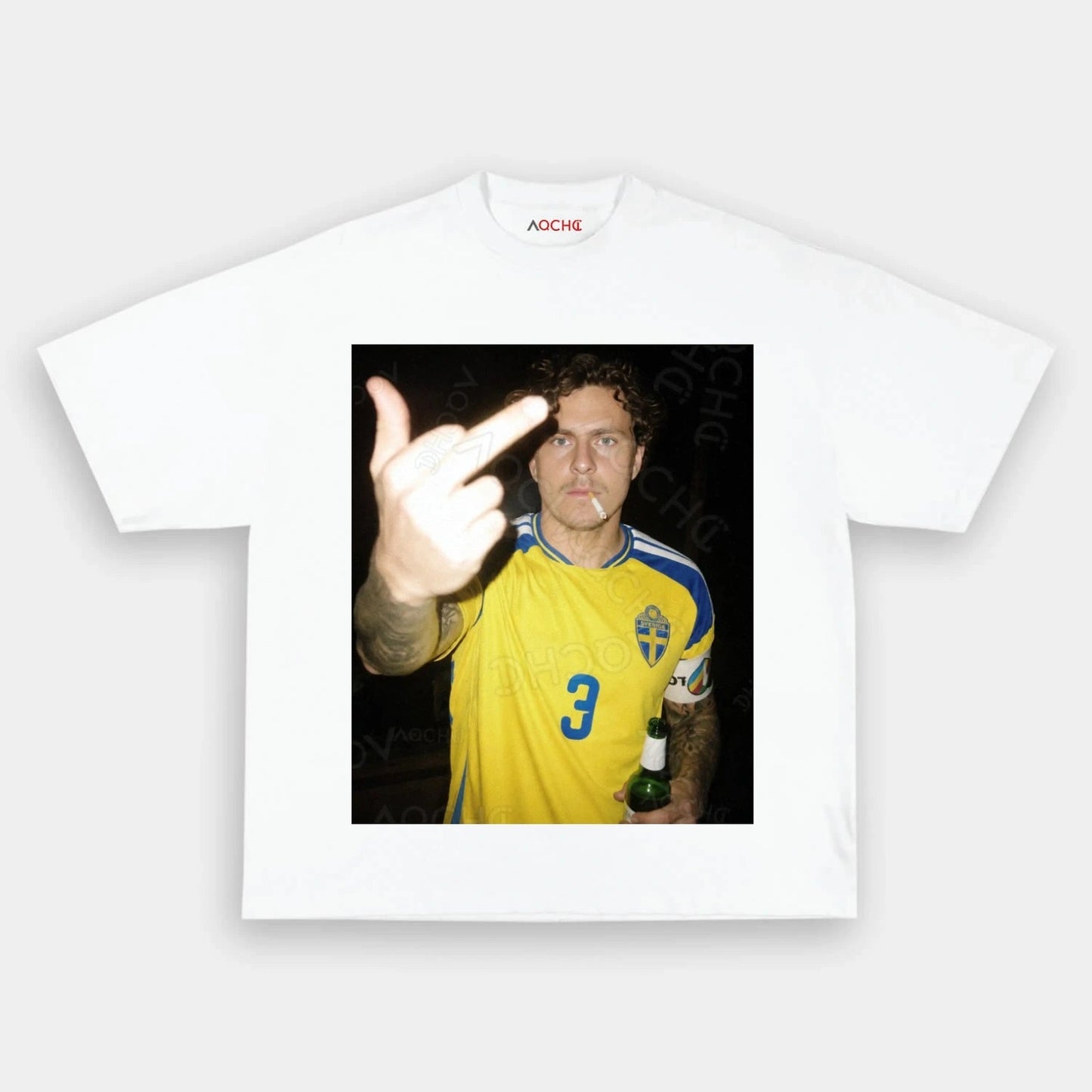 Sweden Football Style Tee 3
