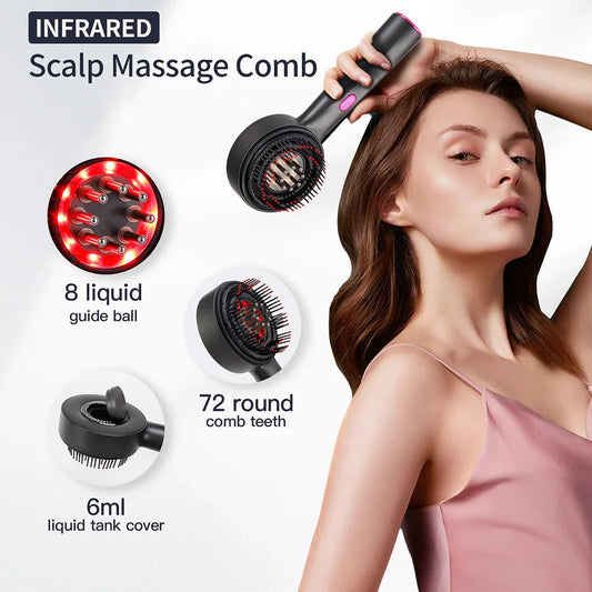 🔥Hot-selling Red light massage comb