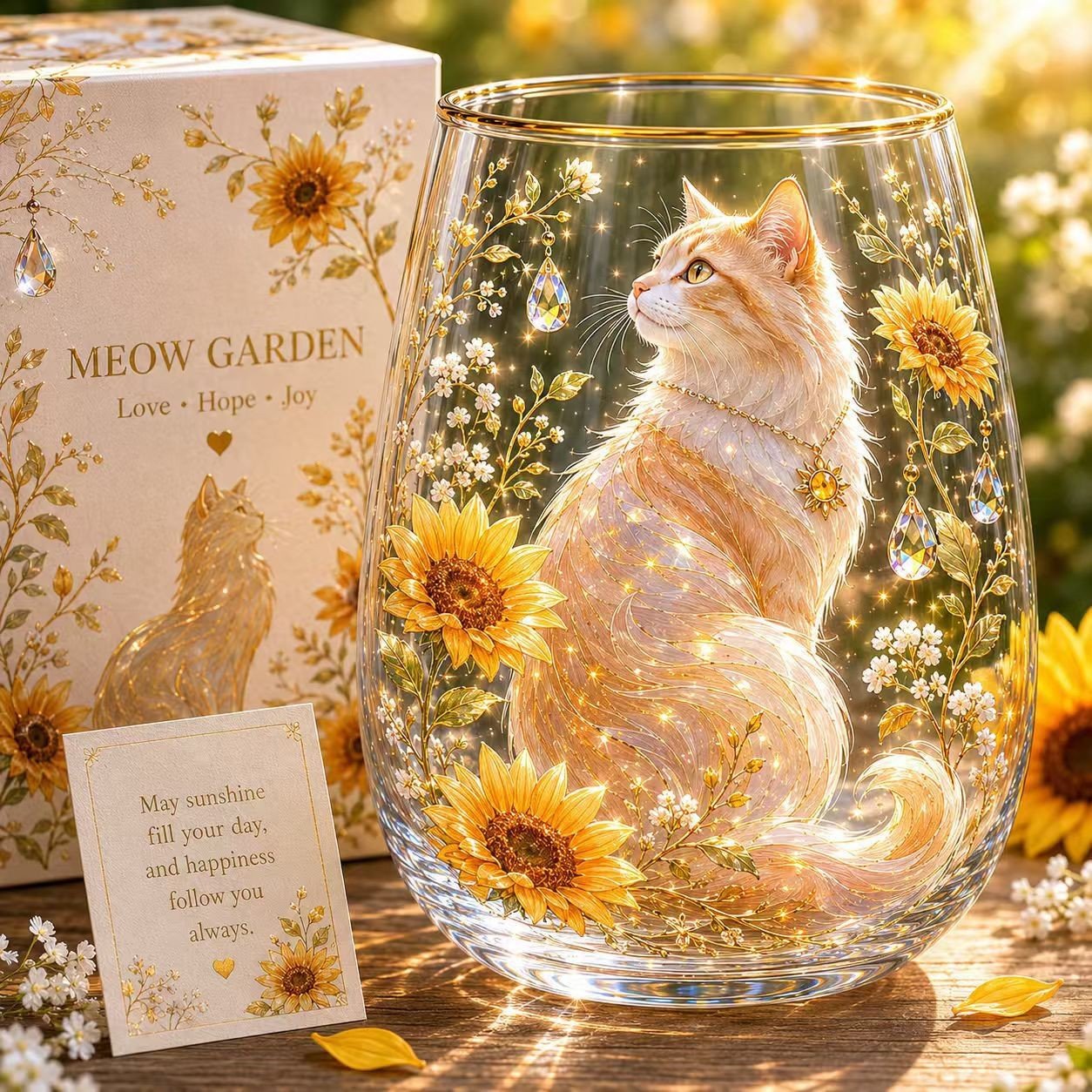 🌸🌿 Limited Edition 2026 Garden Morning Bliss Glass Tea Cup☀️☕