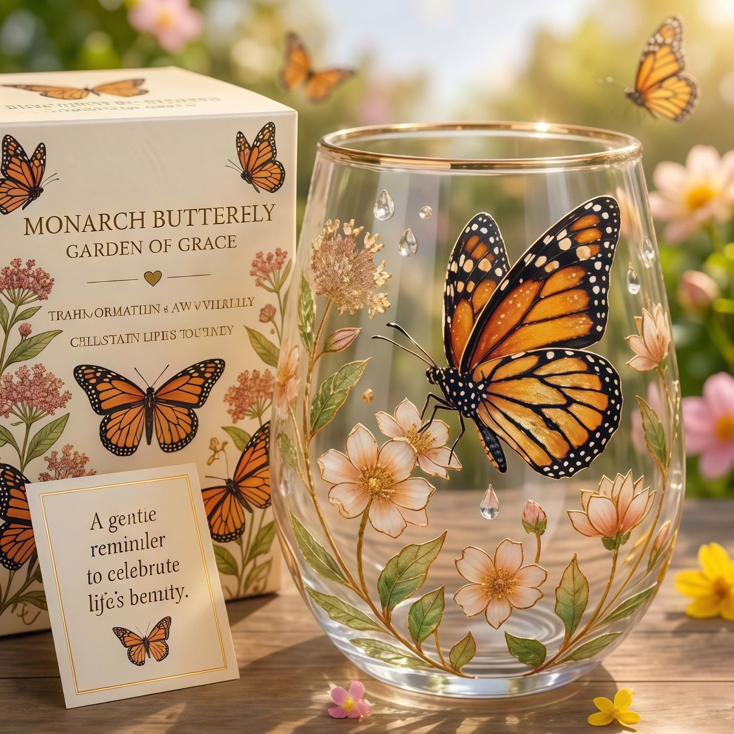 🌸🌿 Limited Edition 2026 Garden Morning Bliss Glass Tea Cup☀️☕