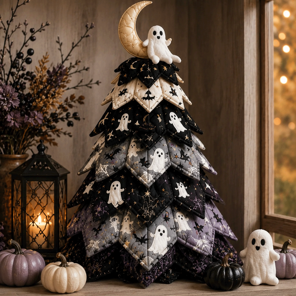 🎃DIY Halloween Quilted Fabric Tree Kit