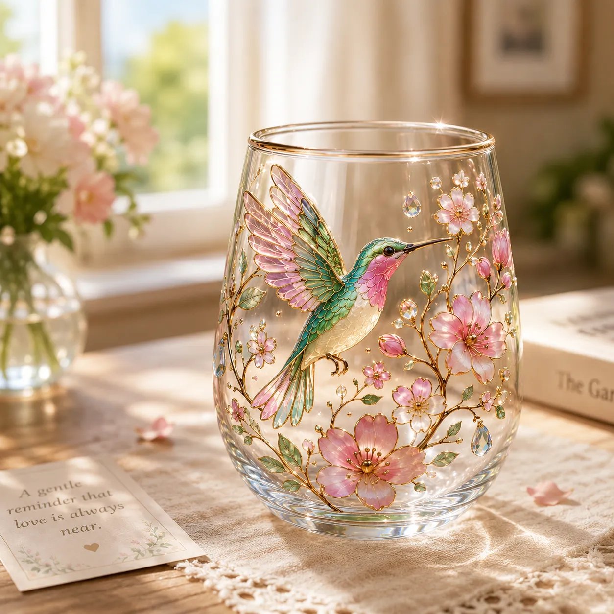 🌸🌿 Limited Edition 2026 Garden Morning Bliss Glass Tea Cup☀️☕