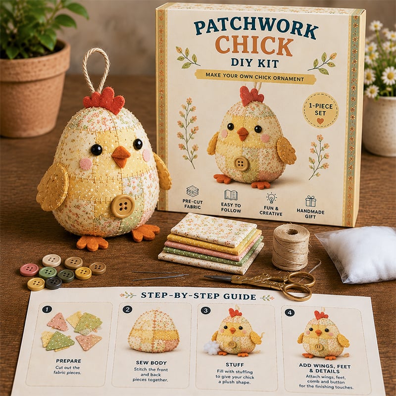 🧵DIY Patchwork Animal Kit – Create Your Own Adorable Animals