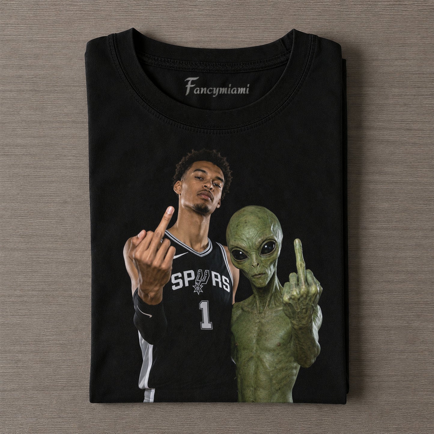 Victor Wembanyama 2026  – Vintage Washed Graphic T-Shirt