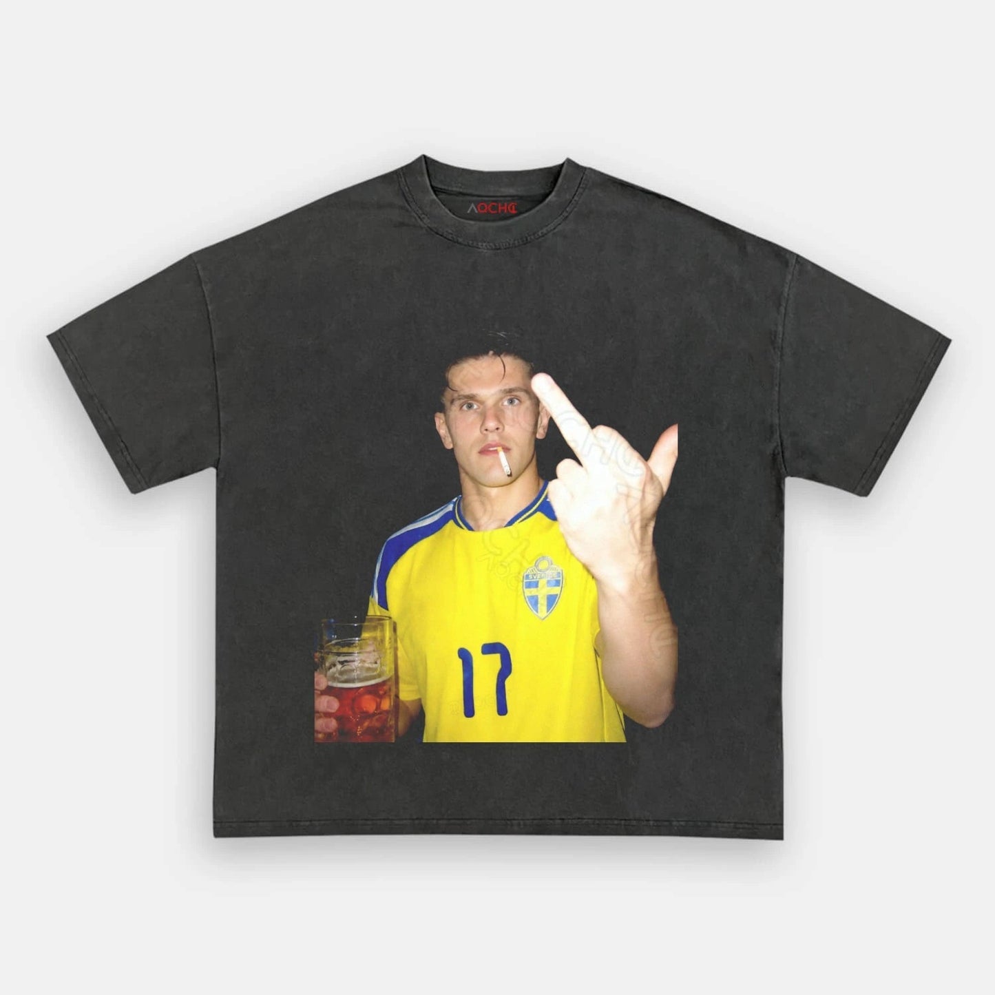 Sweden Football Style Tee 9