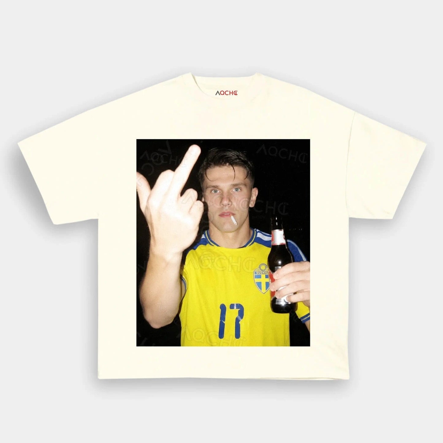 Sweden Football Style Tee 10