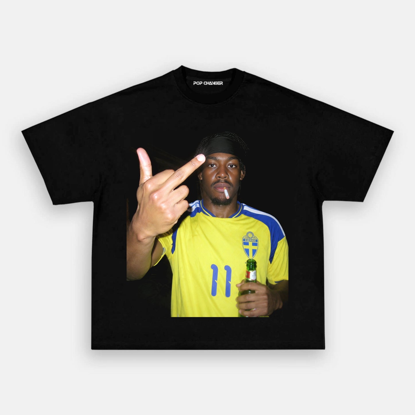 Sweden Football Style Tee 7