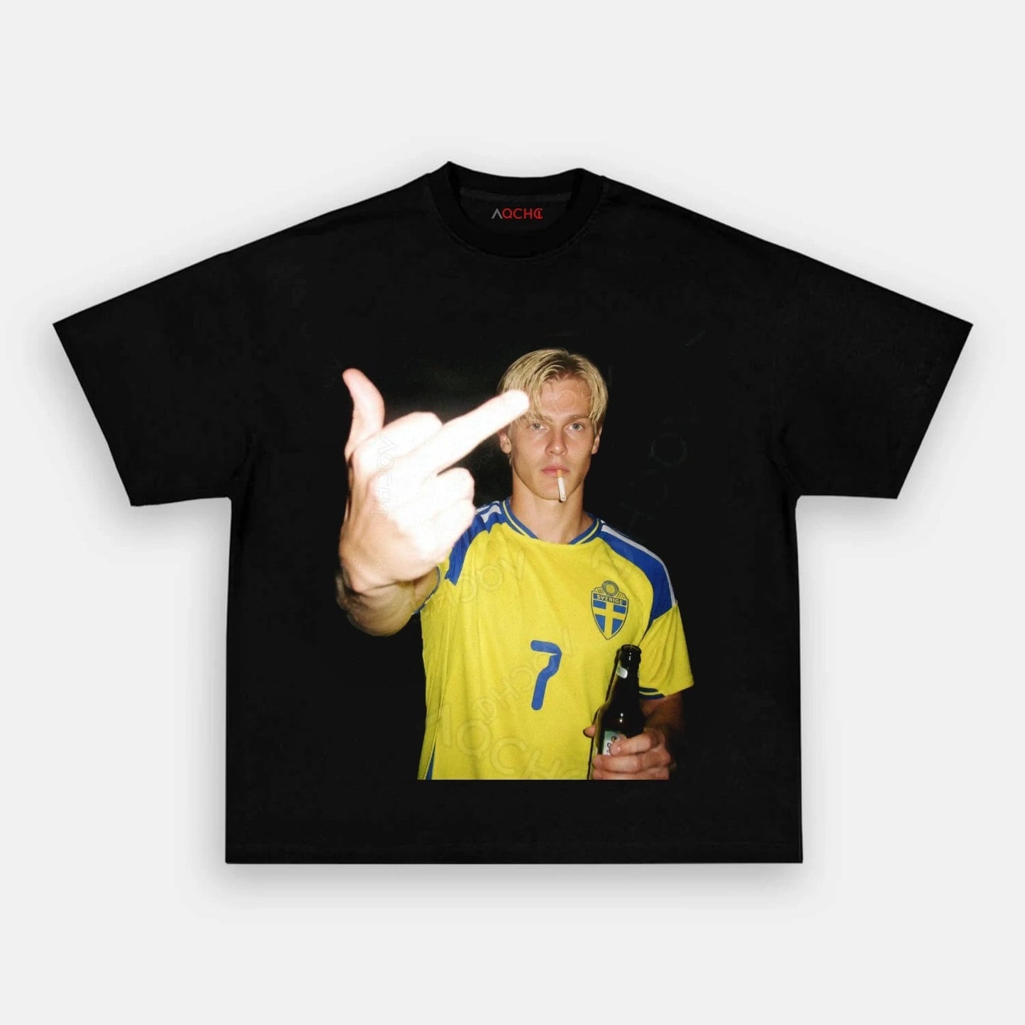 Sweden Football Style Tee 6