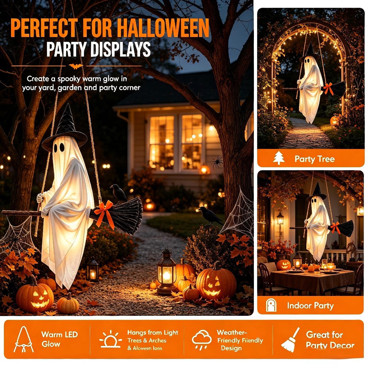🧙‍♀️ A 5‑Foot Glowing Ghost That Flies Through Your Halloween