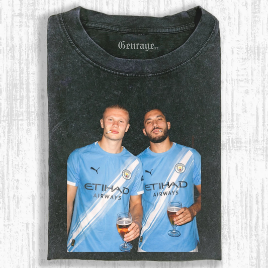 Erling Haaland & Rayan Cherki Tee