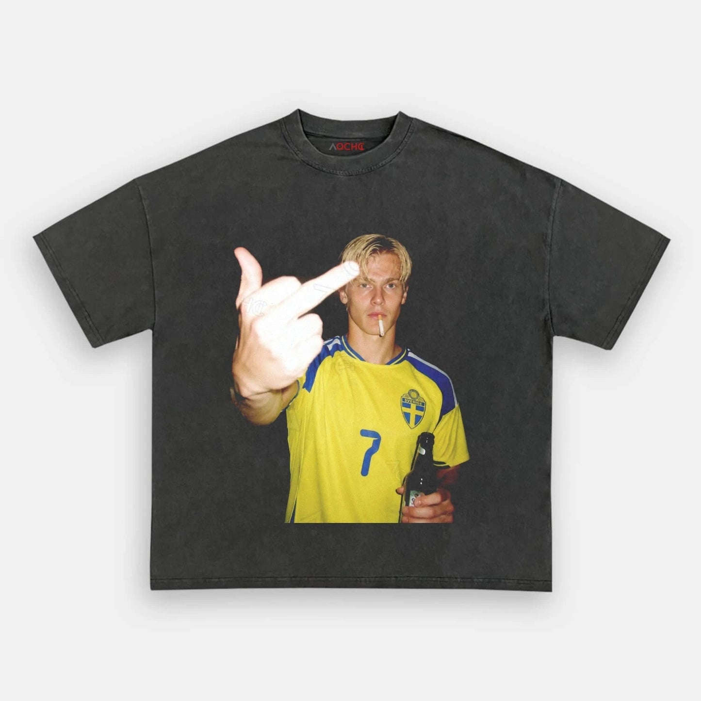 Sweden Football Style Tee 6