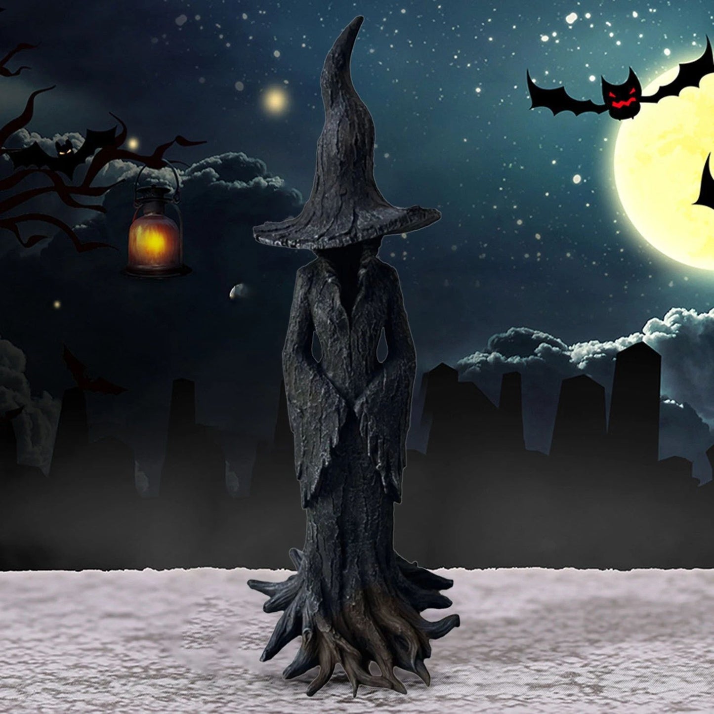 🧙‍♀️Hand-Painted Enchanting Witch Statue✨